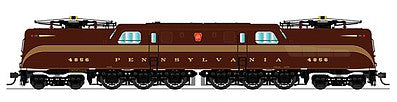 Broadway Limited 3448 N Scale GG1 Electric w/Sound & DCC - Paragon3 -- Pennsylvania Railroad #4856 (Tuscan, 5-Stripe, Buff Roman Lettering)