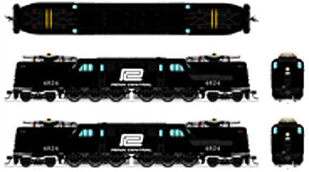 Broadway Limited 3450 N Scale GG1 Electric w/Sound & DCC - Paragon3 -- Penn Central #4824 (black, white Logo)