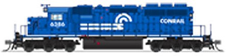 Broadway Limited 3709 N Scale EMD SD40-2 - Sound and DCC - Paragon3 -- Conrail 6386 (blue, white)