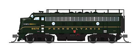 Broadway Limited 3805 N Scale EMD F7A - Unpowered F7B Phase I Set with Sound and DCC - Paragon3 -- Pennsylvania Railroad #9676A, 9676B (Brunswick Green, Single Stripe)