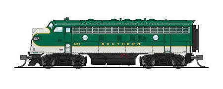 Broadway Limited 3809 N Scale EMD F7A Phase I with Sound and DCC - Paragon3 -- Southern Railway 4257 (As-Delivered, green, white)