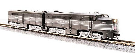 Broadway Limited 3846 N Scale Alco PA1 Powered A-Unpowered B Set - Sound and DCC - Paragon3(TM) -- New York Central 4202, 4302 (Lightning Stripe, 2-Tone Gray)