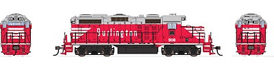 Broadway Limited 4270 HO Scale EMD GP20 - Sound and DCC - Paragon4(TM) -- Chicago, Burlington & Quincy #910 (Chinese Red, gray, white)