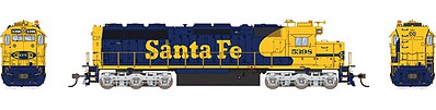 Broadway Limited 4282 HO Scale EMD SD45 Low-Nose w/Sound & DCC - Paragon3(TM) -- Santa Fe #5382 (Warbonnet, blue, yellow)