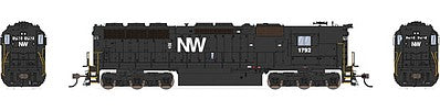 Broadway Limited 4288 HO Scale EMD SD45 High-Nose w/Sound & DCC - Paragon3(TM) -- Norfolk & Western #1803 (black, white)