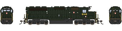 Broadway Limited 4289 HO Scale EMD SD45 Low-Nose w/Sound & DCC - Paragon3(TM) -- Pennsylvania Railroad #6148 (Brunswick Green)