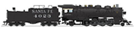 Broadway Limited 4768 HO Scale Class 4000 2-8-2 Mikado w/Switcher Pilot - Sound & DCC - Paragon4(TM) -- Santa Fe #4099 (black, Road Pilot)