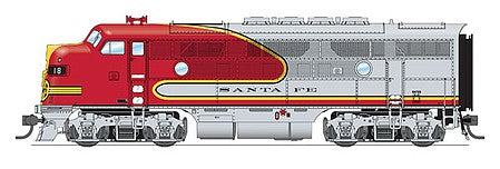 Broadway Limited 4826 HO Scale EMD F3A Phase IIa w/Sound & DCC - Paragon3 -- Santa Fe #18C (Warbonnet, silver, red)