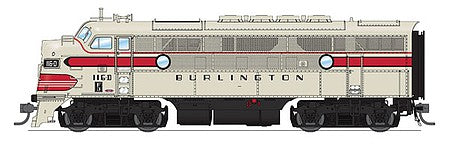 Broadway Limited 4828 HO Scale EMD F3A Phase IIa w/Sound & DCC - Paragon3 -- Chicago, Burlington & Quincy #116-D(Grayback Freight, gray, red, black)