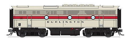 Broadway Limited 4829 HO Scale EMD F3B Phase IIa w/Sound & DCC - Paragon3 -- Chicago, Burlington & Quincy #116-C (Grayback Freight, gray, red, black)