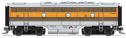 Broadway Limited 4855 HO Scale EMD F7B Phase I w/Sound & DCC - Paragon3 -- Denver & Rio Grande Western #5603 (5-Stripe; silver, Aspen Gold)