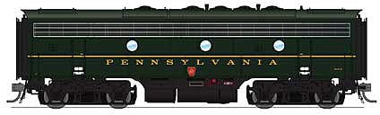 Broadway Limited 4861 HO Scale EMD F7B Phase I w/Sound & DCC - Paragon3 -- Pennsylvania Railroad #9673B (Brunswick Green, Single Stripe)