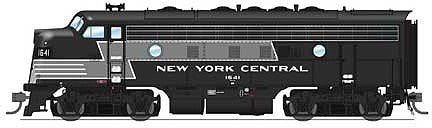Broadway Limited 4866 HO Scale EMD F7A Phase I - Sound and DCC - Paragon3 -- New York Central 1641 (2-Tone Gray, Short Lightning Stripe)