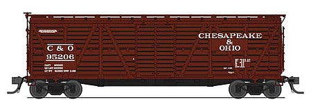 Broadway Limited 5880 HO Scale PRR K7 Stock Car with Cattle Sounds - Ready to Run -- Chesapeake & Ohio (Boxcar Red)