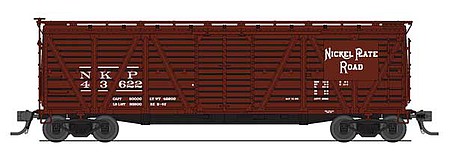 Broadway Limited 5884 HO Scale PRR K7 Stock Car with Cattle Sounds - Ready to Run -- Nickel Plate Road (Boxcar Red)