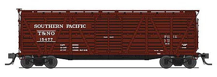 Broadway Limited 5888 HO Scale PRR K7 Stock Car with Cattle Sounds - Ready to Run -- Southern Pacific T&NO (Boxcar Red)