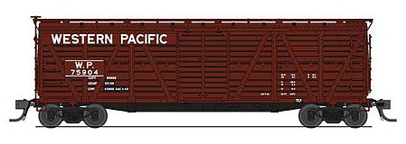 Broadway Limited 5895 HO Scale PRR K7 Stock Car with Hog Sounds - Ready to Run -- Western Pacific (Boxcar Red)