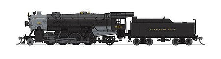 Broadway Limited 5952 N Scale USRA 2-8-2 Heavy Mikado - Sound and DCC - Paragon3(TM) -- Central Railroad of New Jersey 854 (black, graphite)
