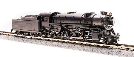 Broadway Limited 5964 N Scale USRA 2-8-2 Heavy Mikado - Sound and DCC - Paragon3(TM) -- Painted, Unlettered (black, graphite)