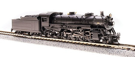 Broadway Limited 5986 N Scale USRA 2-8-2 Light Mikado - Sound and DCC - Paragon3(TM) -- Painted, Unlettered (black, graphite)