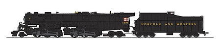 Broadway Limited 5992 HO Scale N&W Class A 2-6-6-4 - Sound & DCC - Paragon3 -- Norfolk & Western 1220 (black)