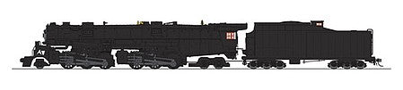 Broadway Limited 5997 HO Scale N&W Class A 2-6-6-4 22i Tender, Roller Bearing Rods - Sound & DCC - Paragon5 -- Painted, Unlettered (black)