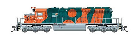 Broadway Limited 6190 N Scale EMD SD40-2 Low Nose - Sound and DCC - Paragon4 -- BHP Mining 3093 (Bubbles Scheme, orange, green)