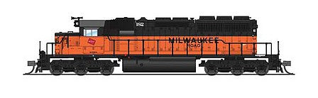 Broadway Limited 6200 N Scale EMD SD40-2 Low Nose - Sound and DCC - Paragon4 -- Milwaukee Road 182 (orange, black, Billboard LEttering)
