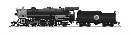 Broadway Limited 6241 N Scale USRA 4-6-2 Light Pacific - Sound and DCC - Paragon3(TM) -- Atlantic Coast Line 1532 (black, graphite)