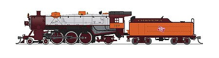 Broadway Limited 6253 N Scale USRA 4-6-2 Light Pacific - Sound and DCC - Paragon3(TM) -- Milwaukee Road #177 "Chippewa" (gray, maroon, orange, graphite)