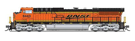 Broadway Limited 6270 N Scale GE AC6000CW - Sound & DCC - Paragon3 -- Burlington Northern & Santa Fe #6443 (orange, black, yellow; Wedge Logo)