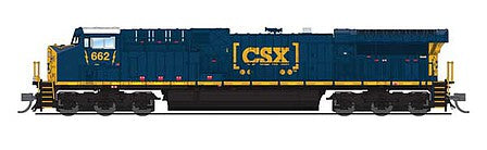 Broadway Limited 6274 N Scale GE AC6000CW - Sound & DCC - Paragon3 -- CSX 662 (blue, yellow, Boxcar Logo)