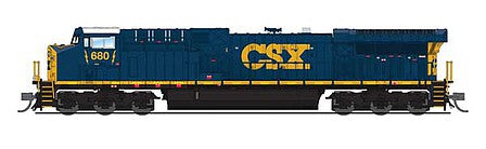 Broadway Limited 6277 N Scale GE AC6000CW - Sound & DCC - Paragon3 -- CSX 680 (YN3, blue, yellow)