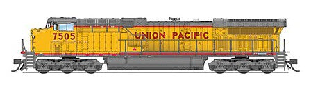 Broadway Limited 6280 N Scale GE AC6000CW - Sound & DCC - Paragon3 -- Union Pacific #7505 (Armour Yellow; gray, Red Frame Stripe)