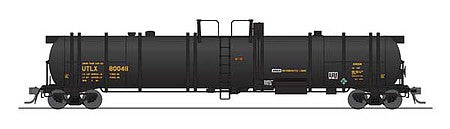 Broadway Limited 6318 HO Scale High-Capacity Cryogenic Tank Car 2-Pack - Ready to Run -- Union Tank Car UTLX (black, yellow)