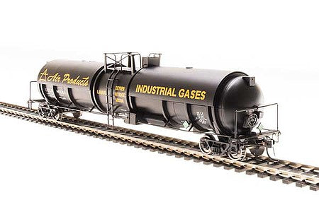 Broadway Limited 6321 HO Scale High-Capacity Cryogenic Tank Car - Ready to Run -- Air Products (black, yellow)