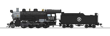 Broadway Limited 6348 HO Scale 2-8-0 Consolidation - Sound, DCC and Smoke - Paragon3(TM) -- New York, Ontario & Western #312 (black, graphite; O&W Logo)