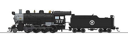 Broadway Limited 6349 HO Scale 2-8-0 Consolidation - Sound, DCC and Smoke - Paragon3(TM) -- New York, Ontario & Western #317 (black, graphite; O&W Logo)