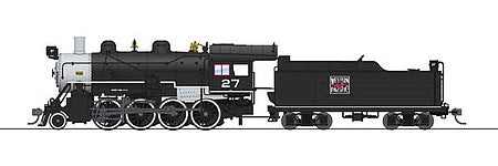 Broadway Limited 6355 HO Scale 2-8-0 Consolidation - Sound, DCC and Smoke - Paragon3(TM) -- Western Pacific #27 (black, silver; Feather River Logo)