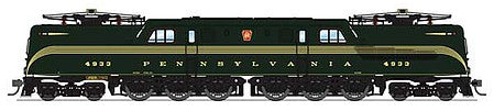Broadway Limited 6363 HO Scale GG1 Electric - Sound and DCC - Paragon3(TM) -- Pennsylvania Railroad 4933 (Brunswick Green, 5-Stripe, buff Lettering)