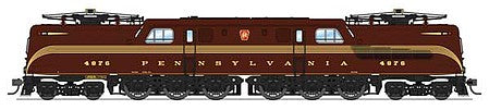Broadway Limited 6364 HO Scale GG1 Electric - Sound and DCC - Paragon3(TM) -- Pennsylvania Railroad 4876 (Tuscan, 5-Stripe, buff Roman Lettering)