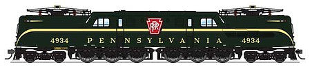 Broadway Limited 6367 HO Scale GG1 Electric - Sound and DCC - Paragon3(TM) -- Pennsylvania Railroad #4934 (Brunswick Green; Single Stripe, Buff Lettering)