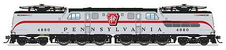Broadway Limited 6371 HO Scale GG1 Electric - Sound and DCC - Paragon3(TM) -- Pennsylvania Railroad 4880 (aluminum, red, black)