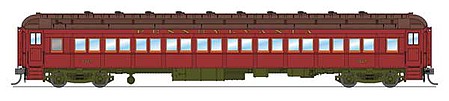 Broadway Limited 6421 HO Scale PRR P70 Coach No Air Conditioning 2-Pack - Ready to Run -- Pennsylvania Railroad (Set B; 1931-1937 Scheme; Tuscan, black)