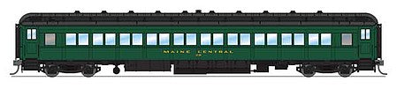 Broadway Limited 6446 HO Scale 80' Coach Single Car - Ready to Run -- Maine Central 1 (Fantasy Scheme, green, black)