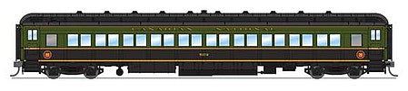 Broadway Limited 6448 HO Scale 80' Coach 2-Pack - Ready to Run -- Canadian National (Set A: Fantasy Scheme; green, black)