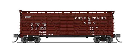 Broadway Limited 6570 N Scale PRR K7 Stock Car with Cattle Sounds - Ready to Run -- Chesapeake & Ohio (Boxcar Red)
