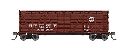 Broadway Limited 6577 N Scale PRR K7 Stock Car with Hog Sounds - Ready to Run -- Pennsylvania Railroad (Tuscan, Circle Keystone Logo)