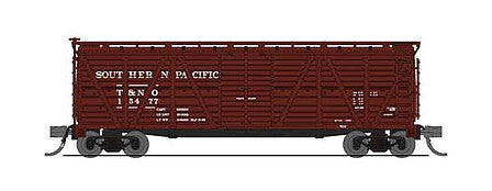 Broadway Limited 6578 N Scale PRR K7 Stock Car with Cattle Sounds - Ready to Run -- Southern Pacific (Boxcar Red)