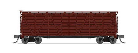 Broadway Limited 6589 N Scale PRR K7 Stock Car with Hog Sounds - Ready to Run -- Painted, Unlettered (Boxcar Red)